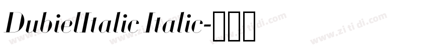 DubielItalic Italic字体转换
